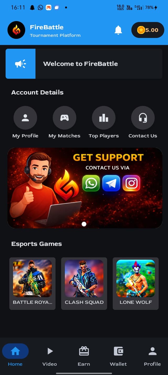 App Screenshot 1 - Lobby